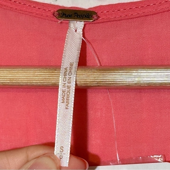 Free People Azalea Highland Button Front V-neck Short Sleeve Top Size Small Wmn - Picture 7 of 11